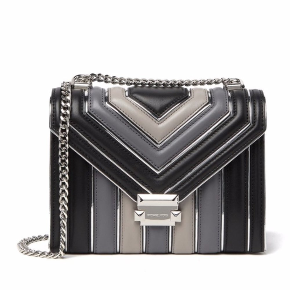 Michael Kors Whitney Tri-Color Leather Crossbody